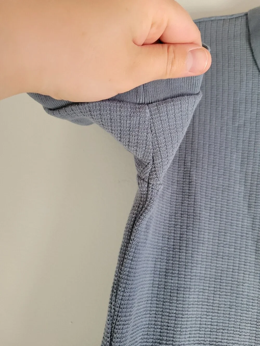 Banana Republic Waffle Knit Full Button Polo Shirt Mens Small